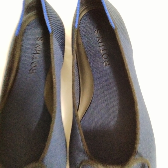 ROTHY’S Comfort Shoes dark Navy  Classic Ballet  Rounded Toe Sz 6 - Picture 11 of 15